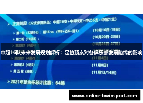 中超16队未来发展规划解析：足协预案对各俱乐部发展路线的影响
